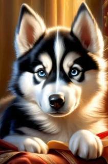 Diamond Painting Siberian Husky